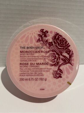 THE BODY SHOP MOROCCAN ROSE Body Butter 200ml Vintage Discontinued NEW